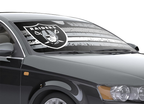 Las Vegas Raiders Auto Sun Shade - 59"x27"