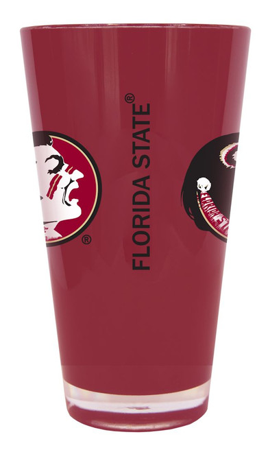 Florida State Seminoles Glass 20oz Pint Plastic Insulated CO