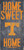 Tennessee Volunteers Wood Sign - Home Sweet Home 6"x12"