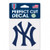 New York Yankees Decal 4x4 Perfect Cut Color