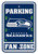 Seattle Seahawks Sign 12x18 Plastic Fan Zone Parking Style CO