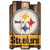 Pittsburgh Steelers Sign 11x17 Wood Fence Style