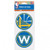 Golden State Warriors Decal 4x4 Die Cut Set of 2