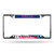 Texas Rangers License Plate Frame Chrome EZ View - Special Order