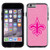 New Orleans Saints Phone Case Pink Football Pebble Grain Feel iPhone 6 CO