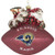 St. Louis Rams Ornament 5 1/2 Inch Peggy Abrams Glass Football CO