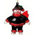 Atlanta Falcons Ornament 2 3/4 Inch Crystal Snowman CO