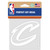 Cleveland Cavaliers Decal 4x4 Perfect Cut White