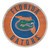 Florida Gators Sign Wood 12 Inch Round State Design