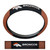 Denver Broncos Steering Wheel Cover Premium Pigskin Style