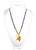 Minnesota Vikings Beads with Medallion Mardi Gras Style