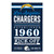 Los Angeles Chargers Sign 11x17 Wood Established Design