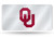 Oklahoma Sooners License Plate Laser Cut Silver