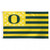 Oregon Ducks Flag 3x5 Deluxe Style Stars and Stripes Design - Special Order