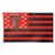 Texas Tech Red Raiders Flag 3x5 Deluxe Style Stars and Stripes Design - Special Order