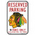 Chicago Blackhawks Sign 11x17 Plastic Reserved Parking Style - Special Order