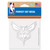 Charlotte Hornets Decal 4x4 Perfect Cut White - Special Order