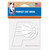 Indiana Pacers Decal 4x4 Perfect Cut White - Special Order