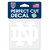 Notre Dame Fighting Irish Decal 4x4 Perfect Cut White