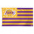 Los Angeles Lakers Flag 3x5 Deluxe Style Stars and Stripes Design - Special Order