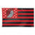 Portland Trail Blazers Flag 3x5 Deluxe Style Stars and Stripes Design - Special Order