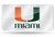 Miami Hurricanes License Plate Laser Cut Silver - Special Order