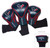 Houston Texans Golf Club Headcover Set 3 Piece Contour Style - Special Order