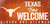 Texas Longhorns Sign Wood 12x6 Fans Welcome Design - Special Order