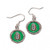 Mexican National Soccer Earrings Round Style - Special Order