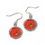 Cleveland Browns Earrings Round Style - Special Order