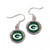 Green Bay Packers Earrings Round Style - Special Order