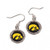 Iowa Hawkeyes Earrings Round Style - Special Order