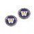 Washington Huskies Earrings Post Style - Special Order