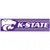 Kansas State Wildcats Decal 3x12 Bumper Strip Style - Special Order