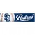 San Diego Padres Decal 3x12 Bumper Strip Style - Special Order