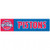 Detroit Pistons Decal 3x12 Bumper Strip Style - Special Order
