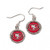 San Francisco 49ers Earrings Round Style - Special Order