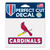 St. Louis Cardinals Decal 4.5x5.75 Perfect Cut Color - Special Order