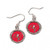 Tampa Bay Buccaneers Earrings Round Style - Special Order