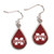 Mississippi State Bulldogs Earrings Tear Drop Style - Special Order