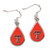 Texas Tech Red Raiders Earrings Tear Drop Style - Special Order