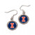 Illinois Fighting Illini Earrings Round Style - Special Order