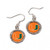 Miami Hurricanes Earrings Round Style - Special Order