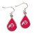 Utah Utes Earrings Tear Drop Style - Special Order