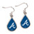 Atlanta Braves Earrings Tear Drop Style - Special Order