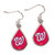 Washington Nationals Earrings Tear Drop Style - Special Order