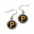 Pittsburgh Pirates Earrings Round Design - Special Order