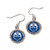Edmonton Oilers Earrings Round Style - Special Order