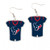 Houston Texans Earrings Jersey Style - Special Order