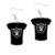 Las Vegas Raiders Earrings Jersey Style - Special Order